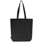 Fairtrade-Tasche in neutralen Farben, Tragkraft: 12 kg, 270 g/m2 farbe schwarz zweite Ansicht