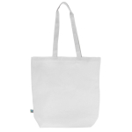 Fairtrade-Tasche in neutralen Farben, Tragkraft: 12 kg, 270 g/m2 farbe weiß zweite Ansicht