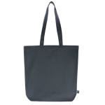 Fairtrade-Tasche in neutralen Farben, Tragkraft: 12 kg, 270 g/m2 farbe dunkelblau dritte Ansicht