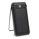 Externe Batterie und solarbetriebene wiederaufladbare Taschenlampe farbe schwarz zweite Ansicht