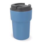 Edelstahlbecher zum Mitnehmen mit Silikondeckel, 350 ml farbe blau