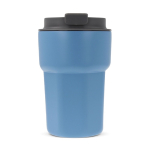 Edelstahlbecher zum Mitnehmen mit Silikondeckel, 350 ml farbe blau dritte Ansicht