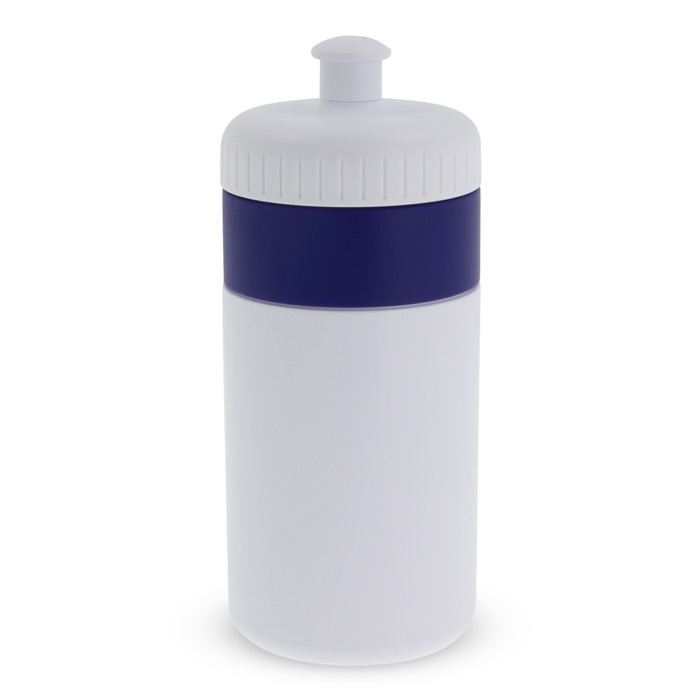 BPA-freie Sportflasche mit Farbdetail, 500 ml farbe dunkelblau zweite Ansicht