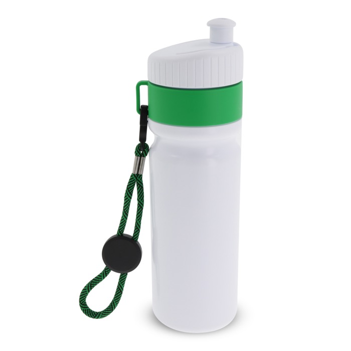 Sportflasche mit Farbdetails und Riemen, BPA-frei, 500 ml farbe grün zweite Ansicht