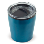 Doppelwandiger Edelstahlbecher, passt unter Kaffeemaschinen, 180 ml farbe hellblau