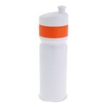 BPA-freie Sportflasche mit farbigem Rand, hergestellt in EU, 750 ml farbe orange zweite Ansicht