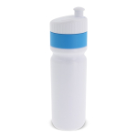 BPA-freie Sportflasche mit farbigem Rand, hergestellt in EU, 750 ml farbe hellblau zweite Ansicht