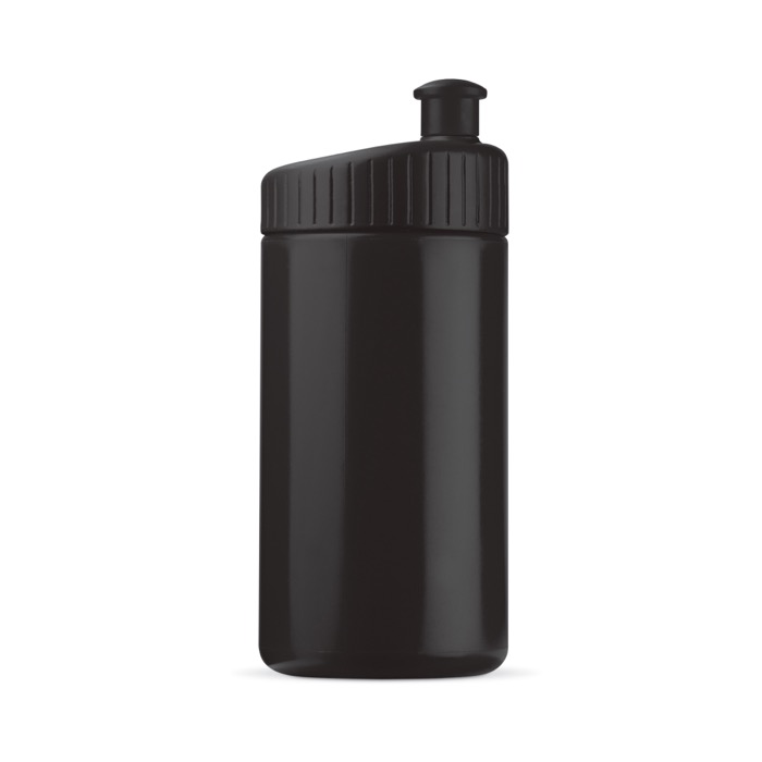 Sportflasche aus Kunststoff, BPA-frei und 100% auslaufsicher, 500 ml farbe schwarz