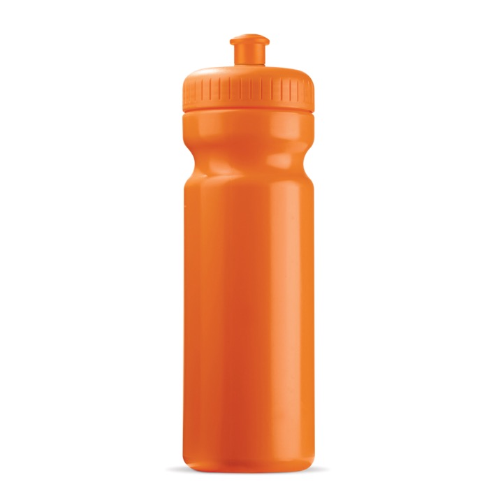 Kunststoff-Sportflasche frei von BPA, 100% auslaufsicher, 750 ml farbe orange