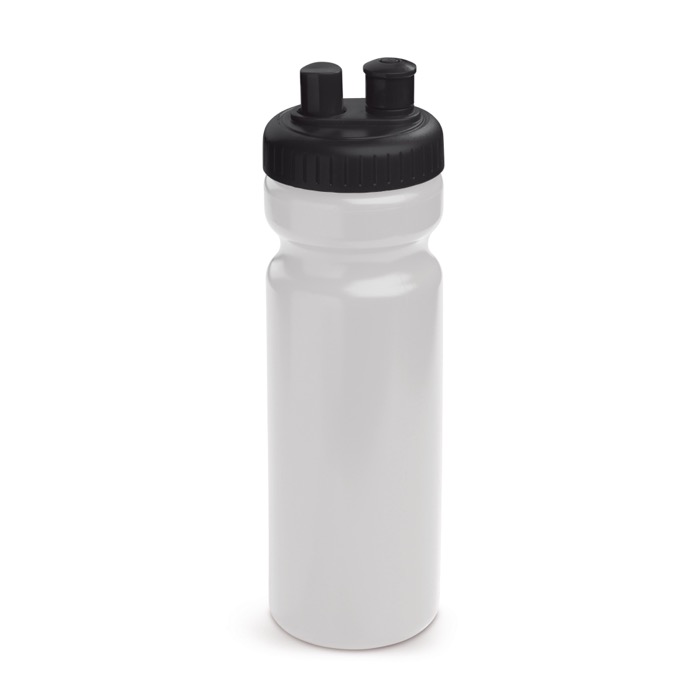 BPA-freie Trinkflasche mit TopActive-Design mit Zerstäuber, 750ml farbe weiß/schwarz dritte Ansicht