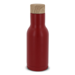 Doppelwandige Edelstahlflasche mit Teesieb, 340 ml farbe bordeaux