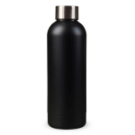 Doppelwandige Edelstahlflasche mit mattem Finish, 500 ml farbe schwarz