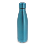 Edelstahlflasche in Metallfarben, 500 ml farbe blau