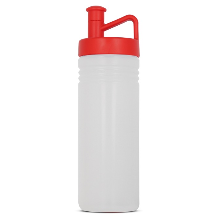 Sportflasche im TopActive Design mit egonomischem Deckel, 500 ml farbe rot-transparent