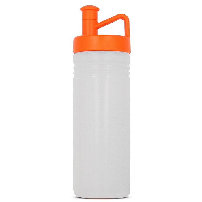 Sportflasche im TopActive Design mit egonomischem Deckel, 500 ml farbe orange-transparent