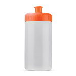 Sportflasche aus Biokunststoff, BPA frei, made in Europe, 500 ml farbe orange-transparent