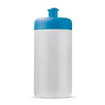 Sportflasche aus Biokunststoff, BPA frei, made in Europe, 500 ml farbe transparentes hellblau