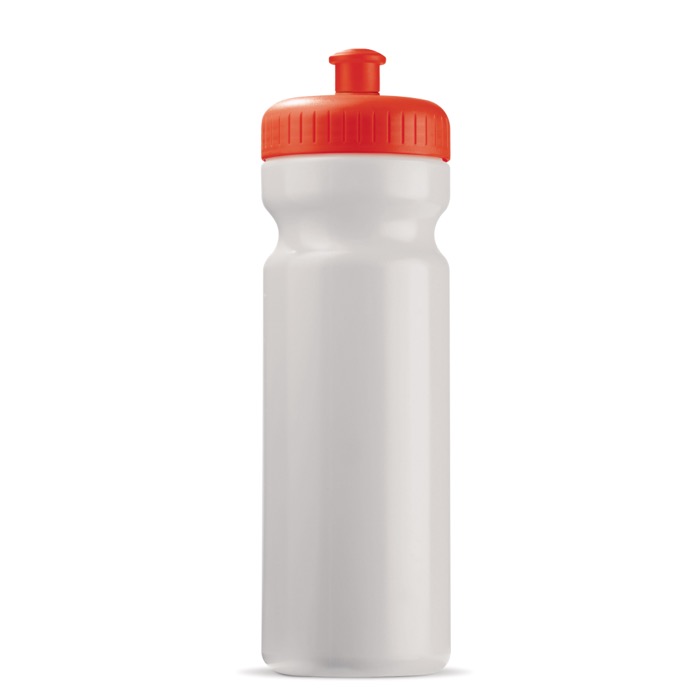 Sportflasche aus organischem Plastik, made in EU, 750 ml farbe rot