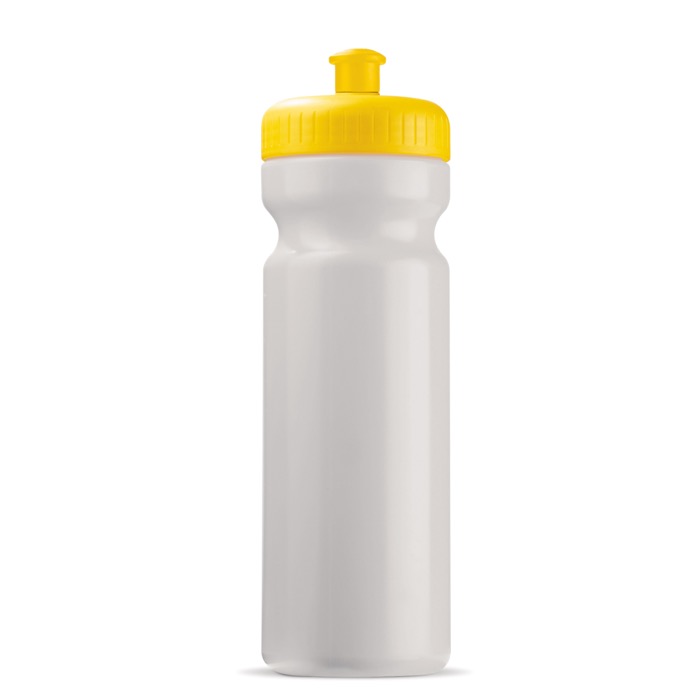 Sportflasche aus organischem Plastik, made in EU, 750 ml farbe gelb