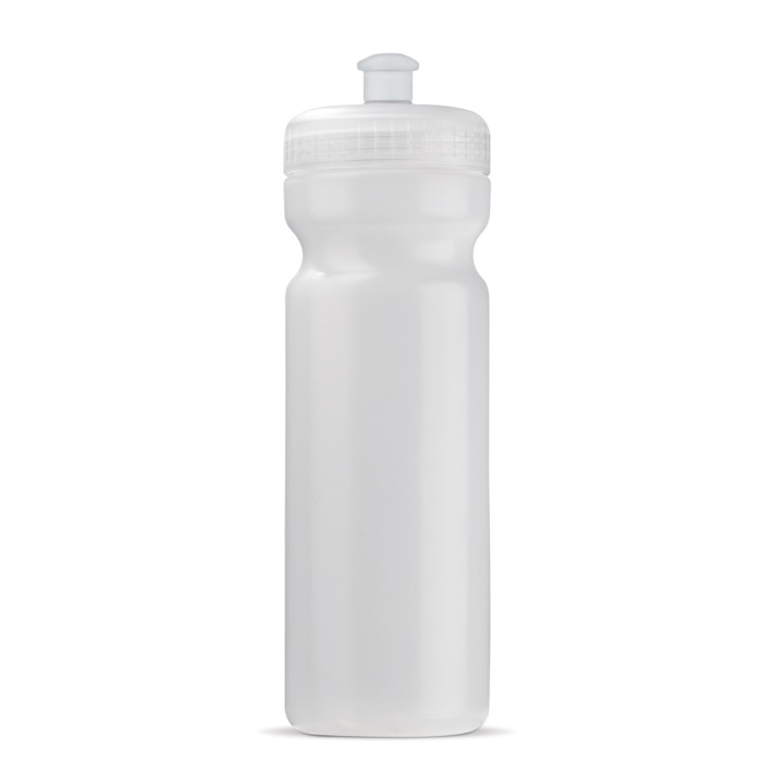 Sportflasche aus organischem Plastik, made in EU, 750 ml farbe transparent