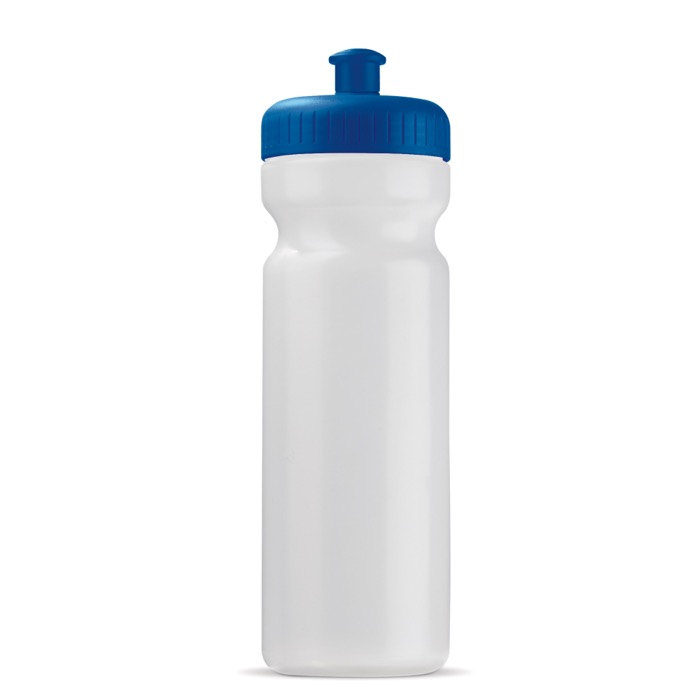 Sportflasche aus organischem Plastik, made in EU, 750 ml farbe blau-transparent