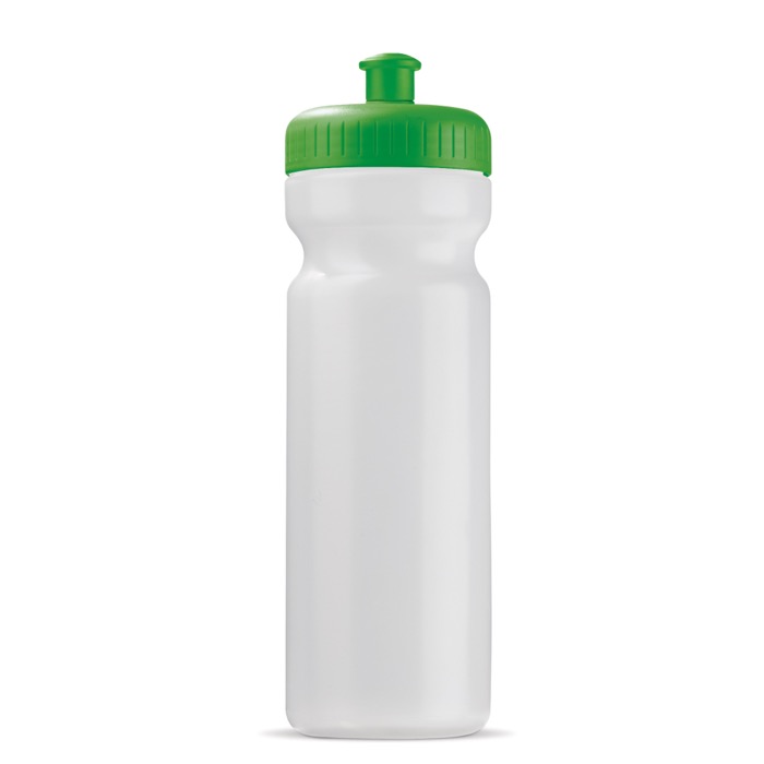 Sportflasche aus organischem Plastik, made in EU, 750 ml farbe grün-transparent