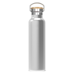 Thermosflasche mit Pulverbeschichtung und Trageschlaufe, 650 ml farbe silber