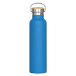 Thermosflasche mit Pulverbeschichtung und Trageschlaufe, 650 ml farbe hellblau