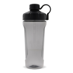 Proteinshaker aus Plastik mit elegantem schwarzem Deckel, 900 ml farbe schwarz zweite Ansicht