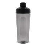 Proteinshaker aus Plastik mit elegantem schwarzem Deckel, 900 ml farbe schwarz dritte Ansicht