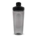 Proteinshaker aus Plastik mit elegantem schwarzem Deckel, 900 ml farbe schwarz vierte Ansicht