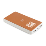 Externe kabellose Powerbank mit recyceltem Leder, 8.000 mAh