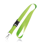 Polyester-Lanyard mit Metallkarabiner, 2 cm farbe hellgrün