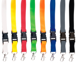 Polyester-Lanyard mit Metallkarabiner, 2 cm