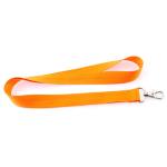 Lanyard für Firmen als Mitarbeitergeschenk bedrucken farbe orange