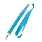 Lanyard für Firmen als Mitarbeitergeschenk bedrucken farbe hellblau