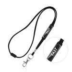 Lanyard aus Polyester mit Karabiner und Sicherheitsverschluss farbe schwarz