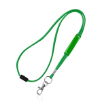 Lanyard aus Polyester mit Karabiner und Sicherheitsverschluss farbe grün