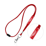 Lanyard aus Polyester mit Karabiner und Sicherheitsverschluss