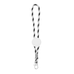 Langer Schlüsselanhänger im Lanyard-Stil, verstellbar mit Karabiner farbe schwarz