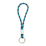 Verstellbares Lanyard mit Schlüsselring farbe türkis