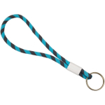 Verstellbares Lanyard mit Schlüsselring farbe türkis