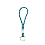 Verstellbares Lanyard mit Schlüsselring farbe türkis