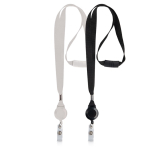 Polyester-Lanyard mit ausziehbarem Kartenhalter