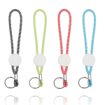 Verstellbarer Lanyard mit bedruckbarem Plastikteil und Schlüsselring