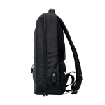 Diebstahlsicherer Rucksack aus Polyester mit Reflektoren für PC, 15,6” farbe schwarz