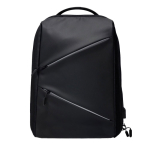 Diebstahlsicherer Rucksack aus Polyester mit Reflektoren für PC, 15,6” farbe schwarz