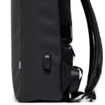 Rucksack mit wasserdichtem Reißverschluss und USB-Ladefunktion 15,6” farbe schwarz