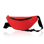 Verstellbare Bauchtasche aus 600D Polyester, ideal zum Wandern farbe rot