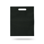 Non-Woven-Tasche in verschiedenen Farben mit Griff, 80 g/m2 farbe schwarz